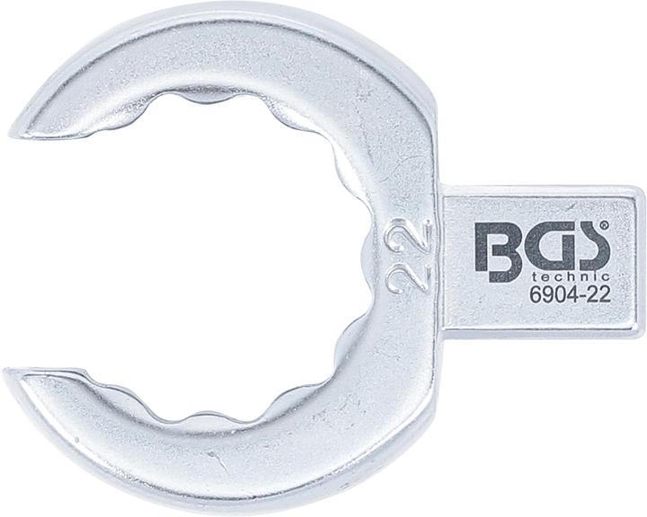 Actual product image BGS Push Fit Ring Spanner open Type 22 mm Square Size 9 x 12 mm (22 mm)