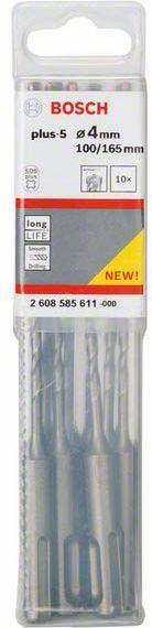Actual product image Bosch Professional Zubehör Hammer drill SDS plus-5, 4 x 100 x 165 mm, pack of 10 (4 mm)