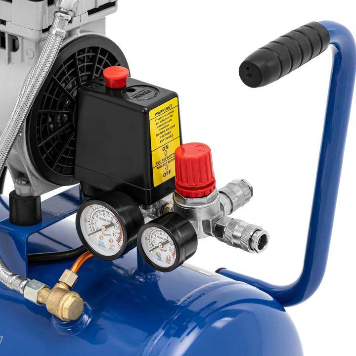 Produktbild MSW Ölfreier Kompressor Druckluft-Kompressor Luftkompressor 24 l 750 W bis 8 bar (8 Bar, 24 l)