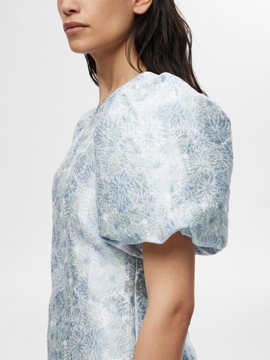 Actual product image Selected Femme Floral Jacquard Mini Dress (36)