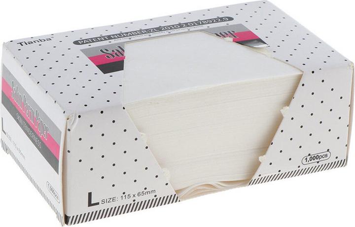 Actual product image Tianba Salon Perm Paper 115x65mm 1000 Stück