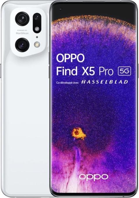 Actual product image OPPO Find X5 (256 GB, White, 6.55", SIM + eSIM, 50 Mpx, 5G)