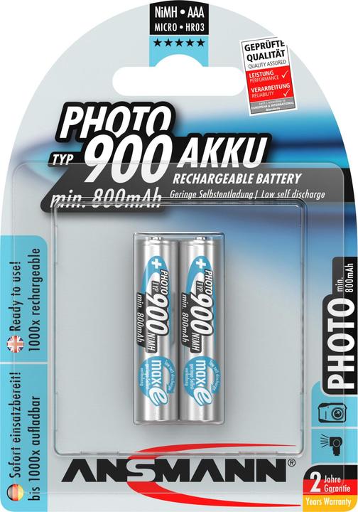 Actual product image Ansmann Battery MaxE AAA (1 pcs., AAA, 800 mAh)