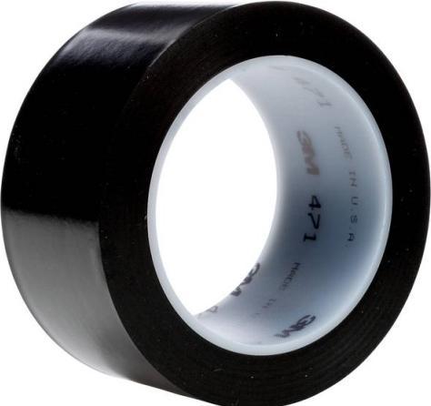Produktbild 3M 471F 471S50 PVC-Klebeband Schwarz (L x B) 33 m x 50 mm 1 Rolle(n) (471S50) (50 mm)