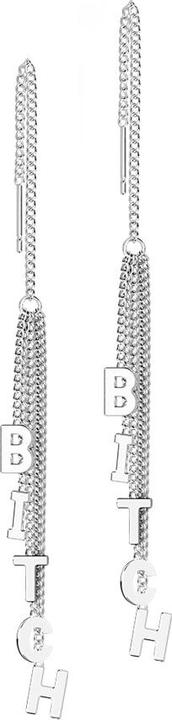 Immagine prodotto Star Piercing Orecchini con borchie in argento con catena a caduta libera Lettera Albero Stronzo (senza ottone, Acciaio chirurgico 316L)