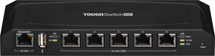Actual product image Ubiquiti Toughswitch, TS-5-POE, 24V passive PoE (5 ports)