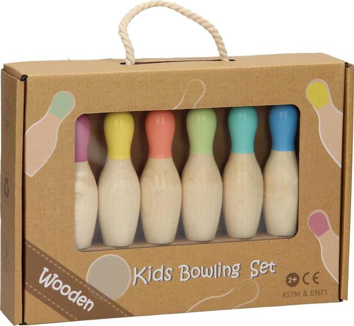 Produktbild Bowling-Set für Kinder aus Holz – Hell