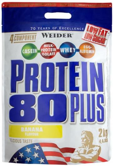 Actual product image Weider Protein 80 Plus (Banana, 1 pcs., 2000 g)