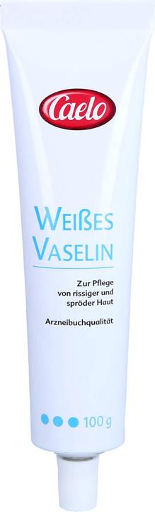 Actual product image Caelo Vaseline white HV pack aluminium tube+box, 100 g ointment (Body cream)