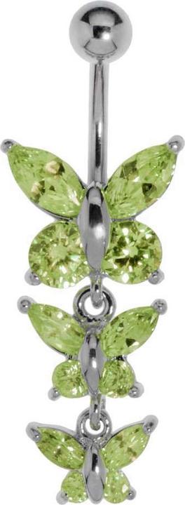 Bijouteria Bauchpiercing (Edelstahl, Messing, Kristall)