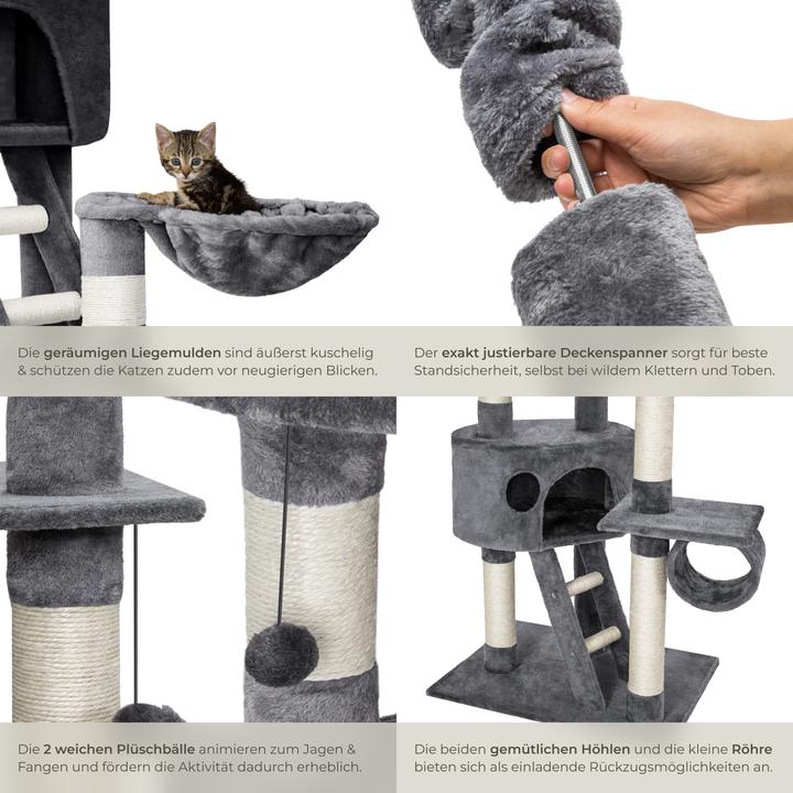 Image du produit tectake Hansi (260 cm, Gris, Blanc)