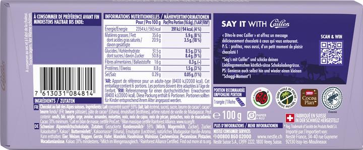 Produktbild Cailler Tafelschokolade Milch (100 g)
