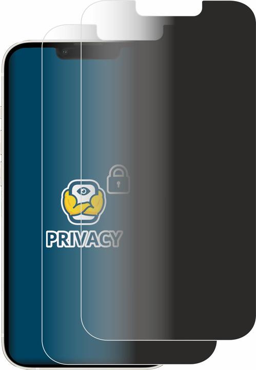 Productafbeelding BROTECT Anti-spionnetje privacyfolie Beschermfolie tegen blauw licht (2 Stuk, Apple iPhone 13)