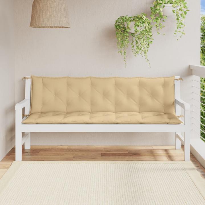 Immagine prodotto VidaXL Cuscini per panca da giardino 2 pezzi in tessuto (180 x 50 x 7 cm)
