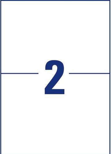 Image du produit Avery Étiquettes antimicrobiennes 210 x 148 mm, 10 feuilles, blanc