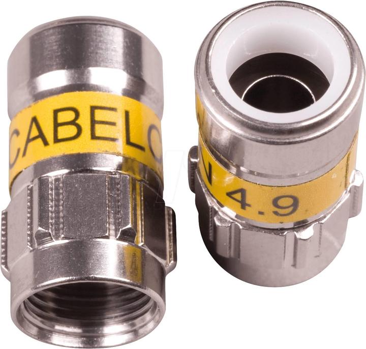 Image du produit Cabelcon F-56 4.9 Connecteur auto-installable NiTin, 100 pcs. (100 dB, Fiches et connecteurs)