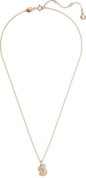 Produktbild Swarovski Iconic Swan Halskette Schwan Klein Weiss Roségold (Swarovski Metall, 38 cm)