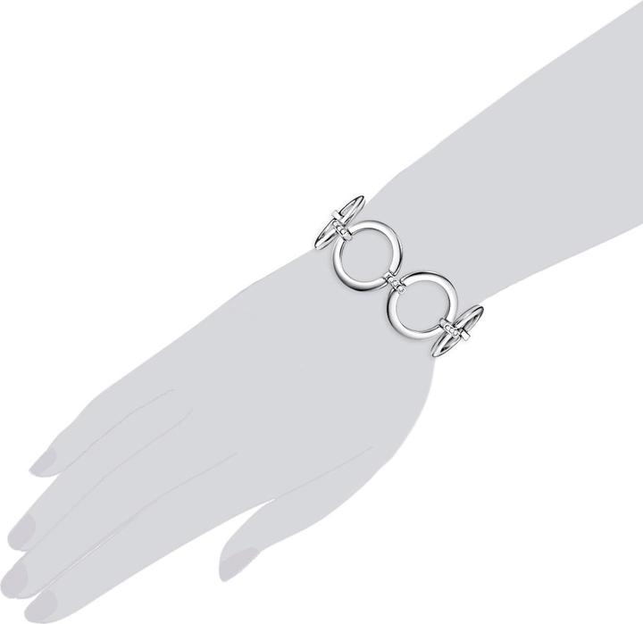 Produktbild Lulu & Jane Damen Metall-Legierung verziert mit Kristallen von Swarovski® silber 20,0 cm - 29213 (20 cm, Metall-Legierung)