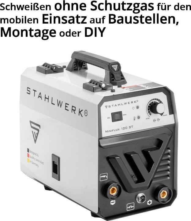 Actual product image Stahlwerk Welding machine Mini FLUX 120 ST with ARC | MMA function with 120 amps