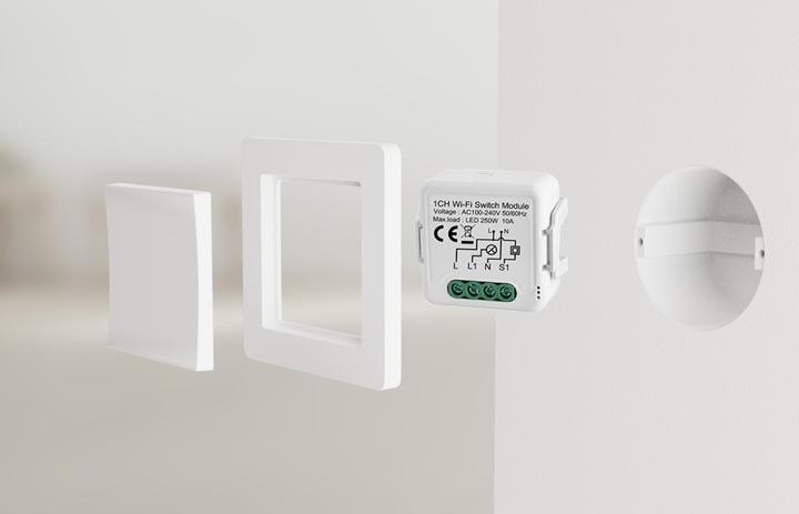 Image du produit Netplus Smart Relay Switch Module 16A 1 canal avec mesure d'énergie WLAN