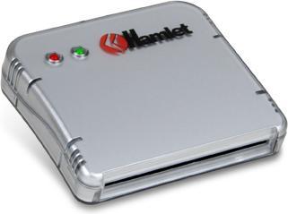 Produktbild Hamlet Smartcard- und Simkartenleser zum Anschluss an den PC (USB 2.0)