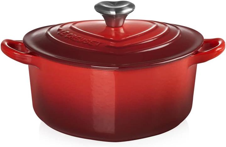 Actual product image Le Creuset Heart roaster with heart button (20 cm, Casserole + Stewpot, Cast iron)