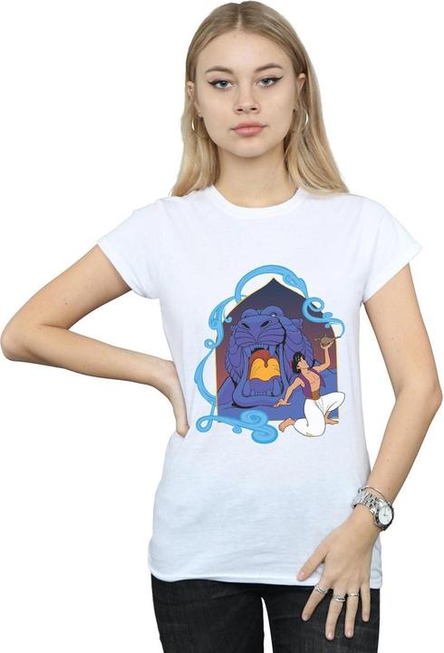 Actual product image Disney Womens/Ladies Aladdin Cave Of Wonders Cotton T-Shirt (XL)