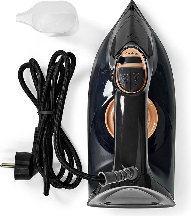 Actual product image Nedis Iron | 2200 W | Steam Shot | Ceramic | 0.26 l (2200 W, 0.01 g/min)
