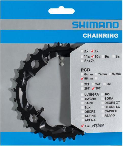Produktbild Shimano Kettenblatt FC-MT500 30 Zähne AN (30)
