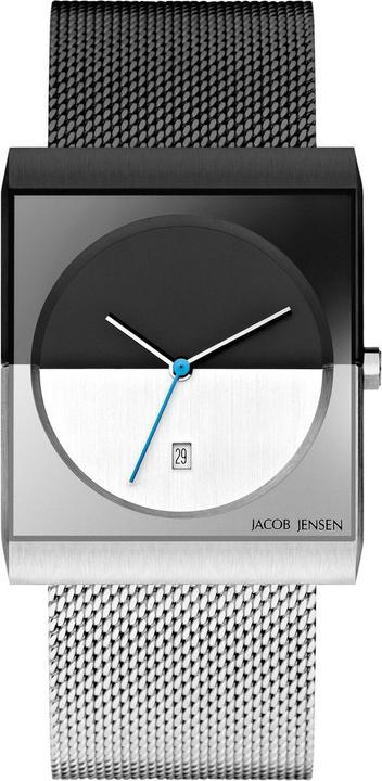 Jacob Jensen 515 Classic Horloge - Jensen heren horloge - Zwart - diameter 32 mm - kleur gecoat roestvrij (32 mm)