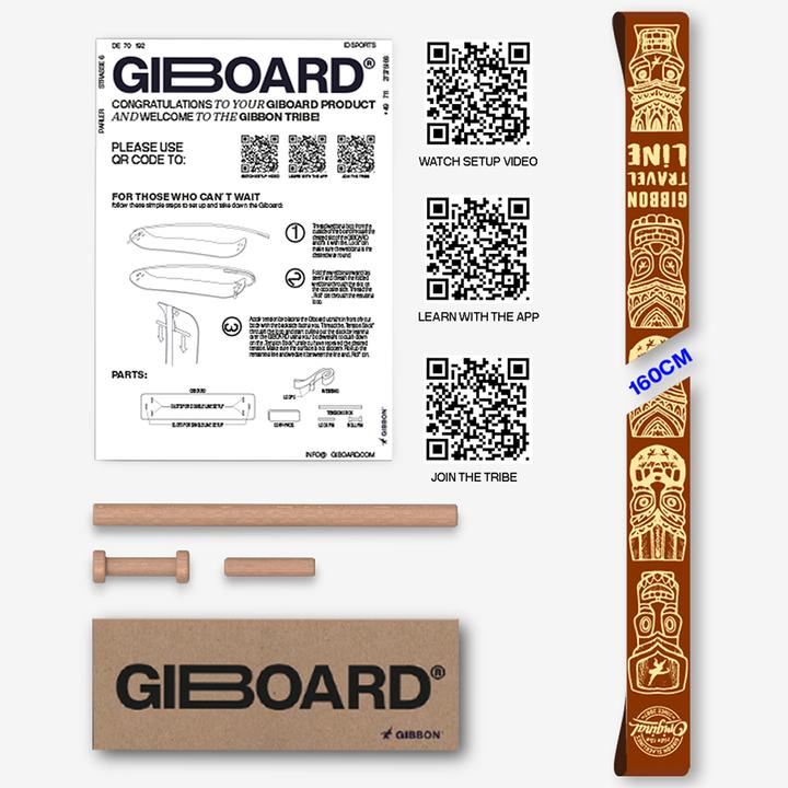 Gibbon Giboard Webbing Travel (1.60 m)