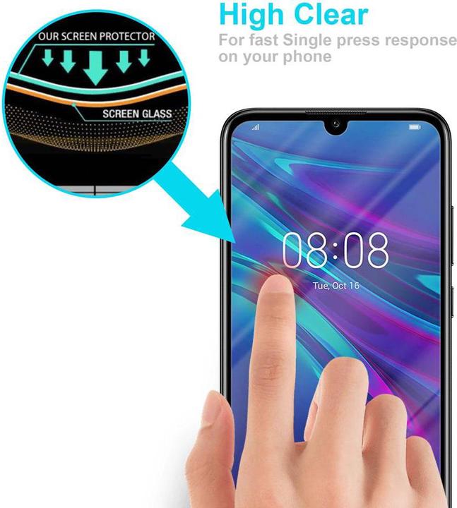 Produktbild Cadorabo Display Schutzglas für Huawei Y6 2019 (1 Stück, Huawei Y6 (2019))