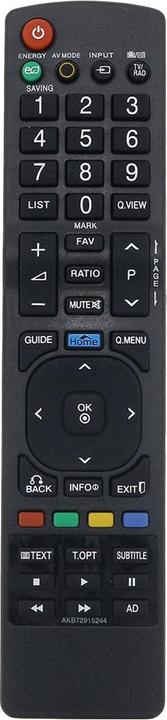 Actual product image Azurano Remote control compatible with LG AKB72915244, AKB72915244, AKB73655806, AKB72915266, AGF76692608 (Device-specific remote control, Infrared)