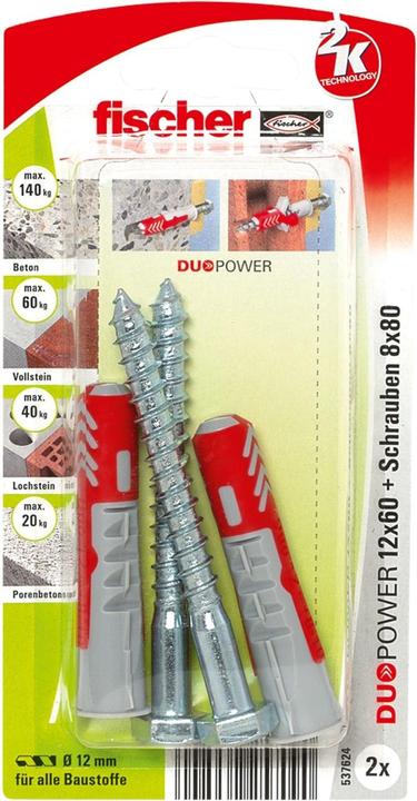 Image du produit Fischer DuoPower 12x60 S K (2). (2 pcs)