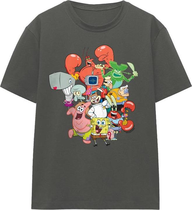 Immagine prodotto Spongebob Squarepants The Whole Gang Maglietta Adulto Unisex (XL)
