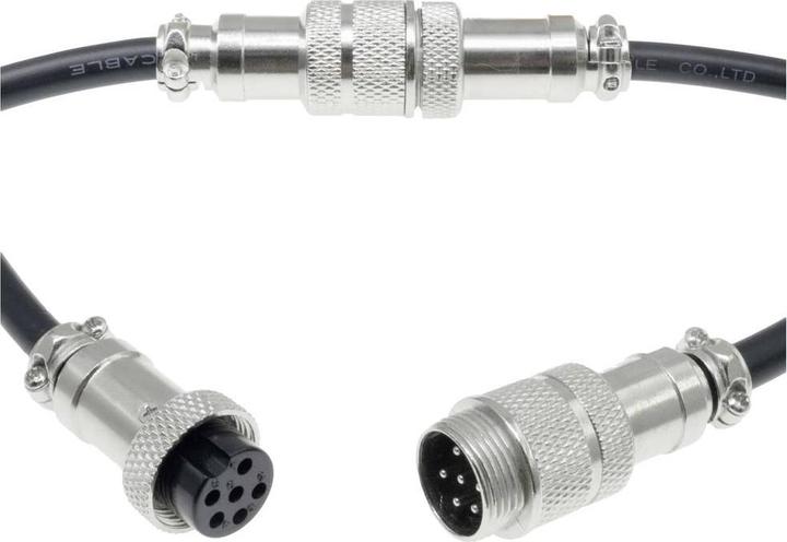 Actual product image No Name 453564 Circular connector plug, socket Total number of poles: 6 1 set