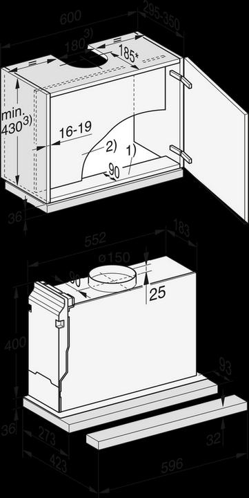 Immagine prodotto Miele DAS4620 (Cappuccio a schermo piatto)