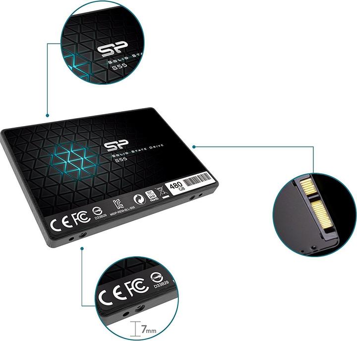 Produktbild Silicon Power Slim S55 (480 GB, 2.5")