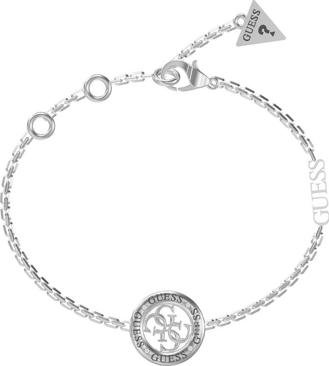 Produktbild Guess Stylish steel bracelet 4G Loop JUBB02289JWRHBK - Dimension: 14.5 - 18.5 cm - S (14.60 cm, Edelstahl)