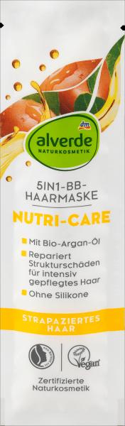 Actual product image dm alverde Hair Mask Nutri-Care BB 5in1 Organic Almond, Organic Argan (20 ml)