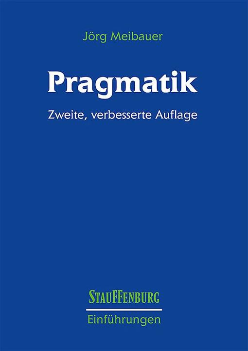 Produktbild Pragmatik (Deutsch, Jörg Meibauer, 2008)