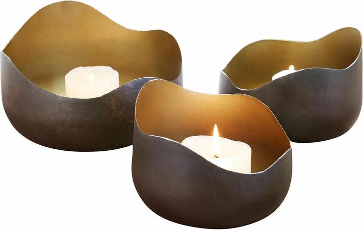Image du produit Loberon Windlicht 3er Set Thalorion braun (3 x)