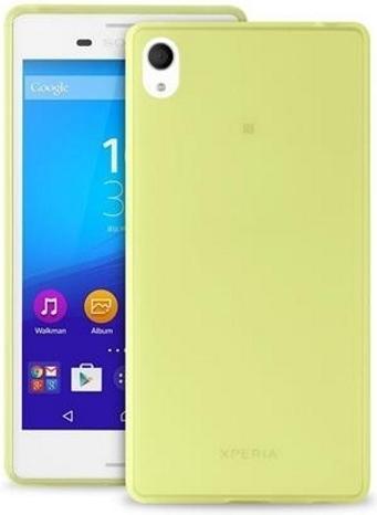 Produktbild Puro Ultra Slim 0.3 Sony M4 Aqua limonko wy + folia SNYXM4AQUA03GRN (Sony Xperia M4 Aqua)