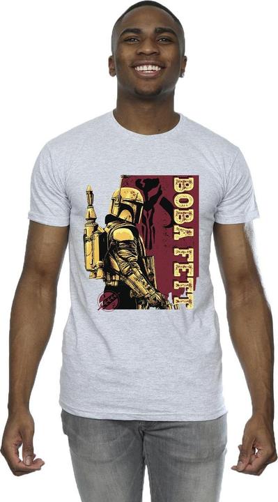 Immagine prodotto Star Wars The Book Of Boba Fett Western Style Maglietta Uomo (S)