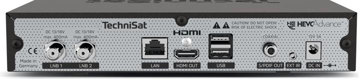Immagine prodotto TechniSat Technibox UHD S international UHD Sat-Receiver mit TwinTuner (Doppio DVB-S2, Slot CI+)
