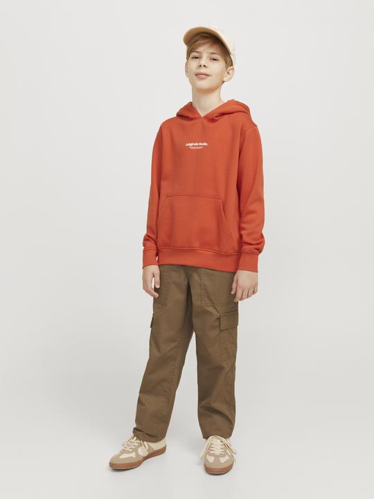 Actual product image Jack & Jones Printed Hoodies For Boys Hoodies (140)