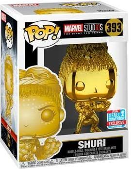 Image du produit Funko Pop NYCC 2018 Marvel Studios The First Ten Years Shuri Gold Chrome Edition Limitée