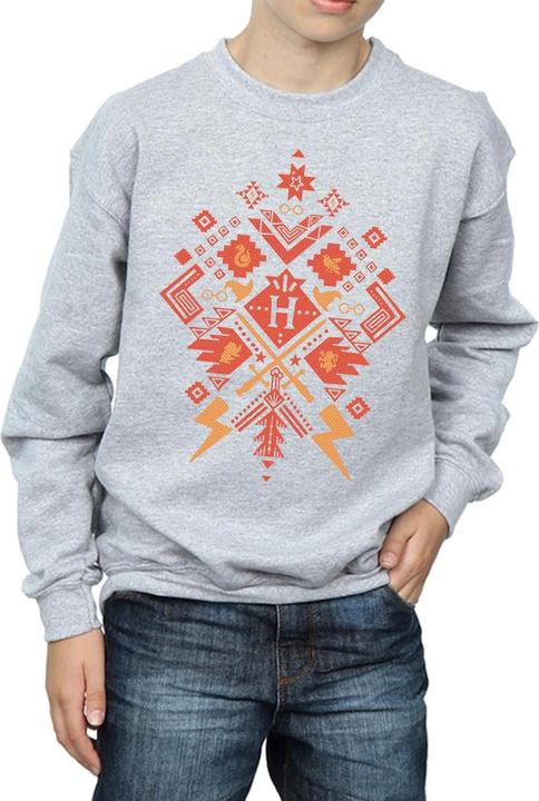 Actual product image Boys Christmas Fair Isle Sweatshirt (128)