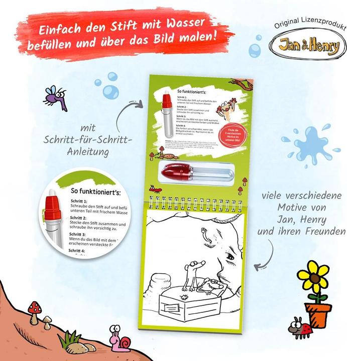 Produktbild Jan & Henry Zaubermalspass mit Wasserstift