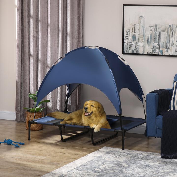 Immagine prodotto Outsunny Lettino per cani da esterno con tetto, per cani di taglia molto grande (Cane)
